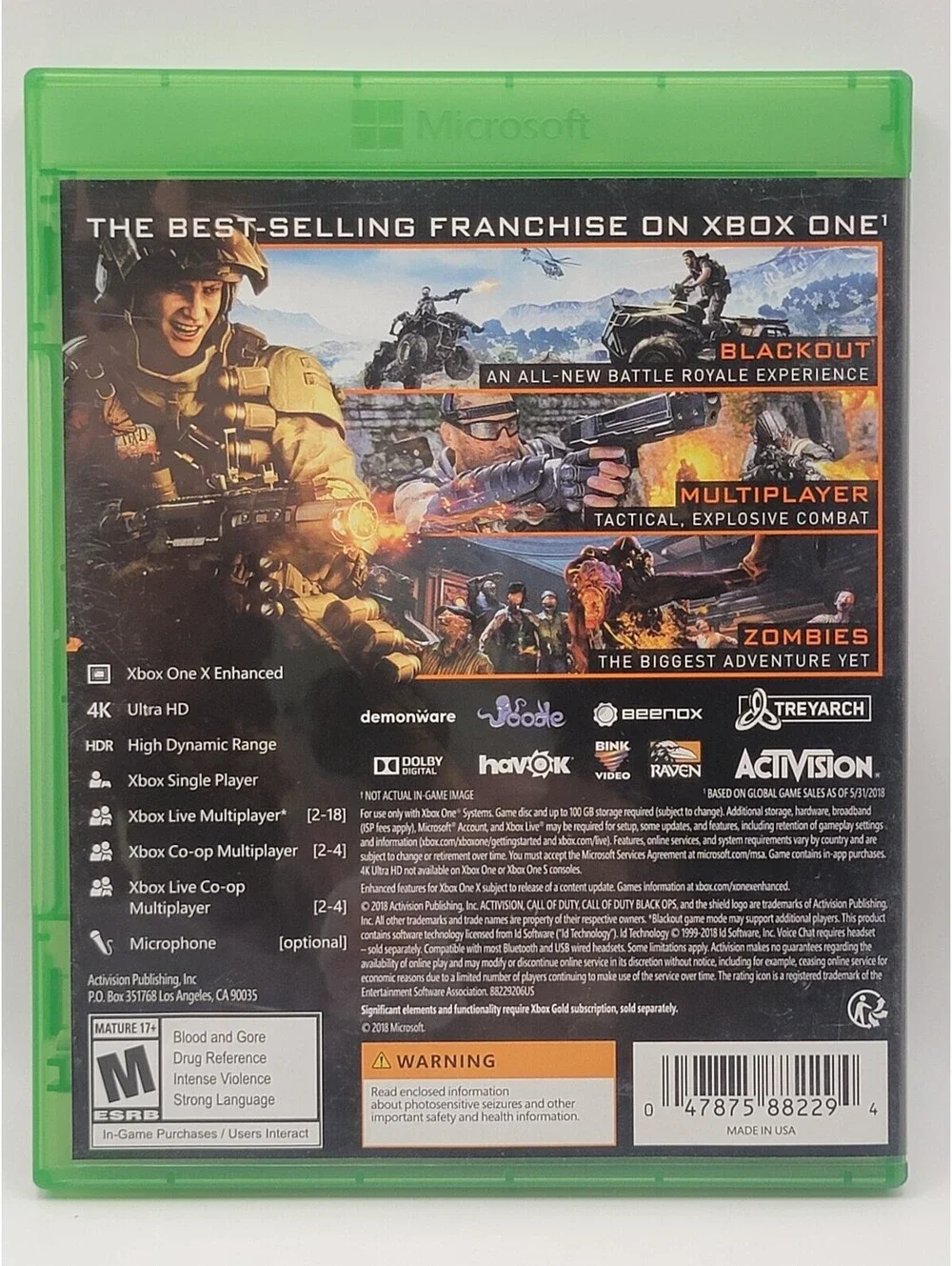 Call of Duty: Black Ops 4 | Xbox One Pre-owned EXCELLENT CONDITION